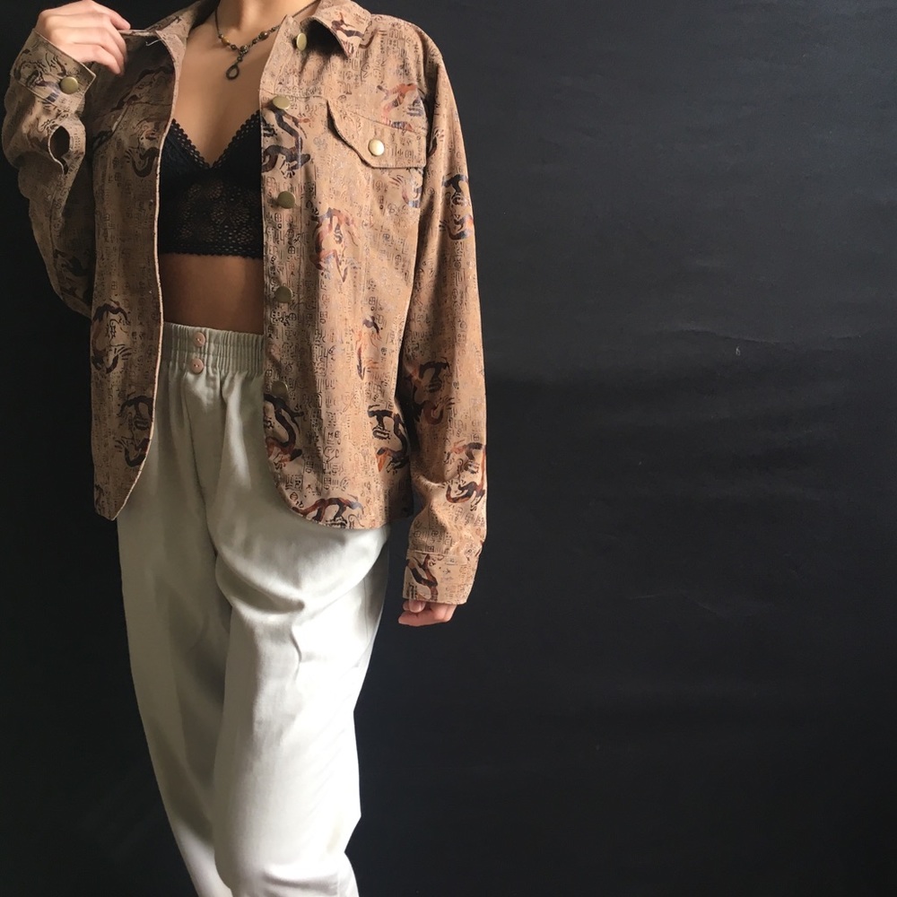 Super cool tribal writing jacket